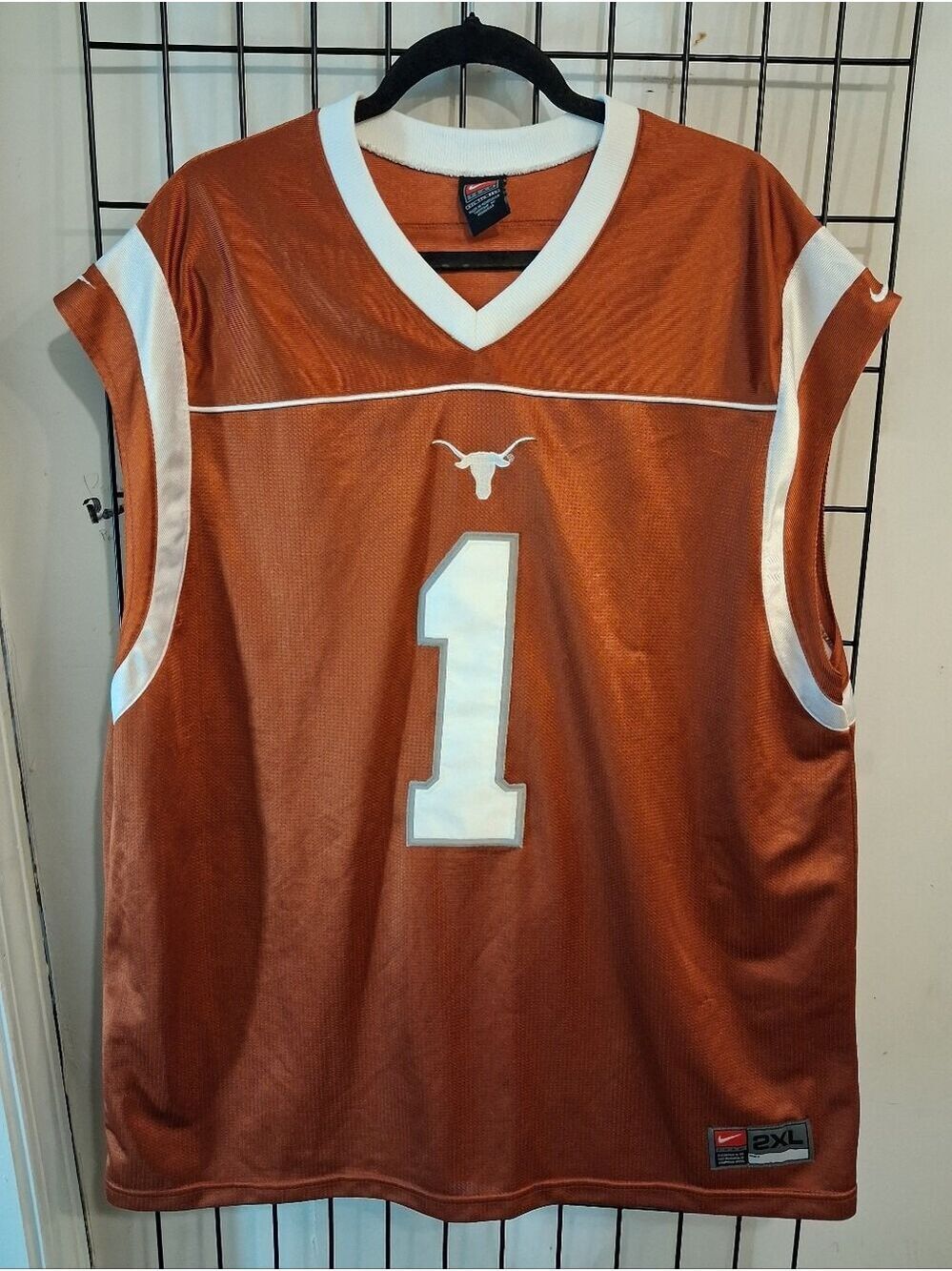 Vintage Nike Texas Longhorns Basketball Jersey #1